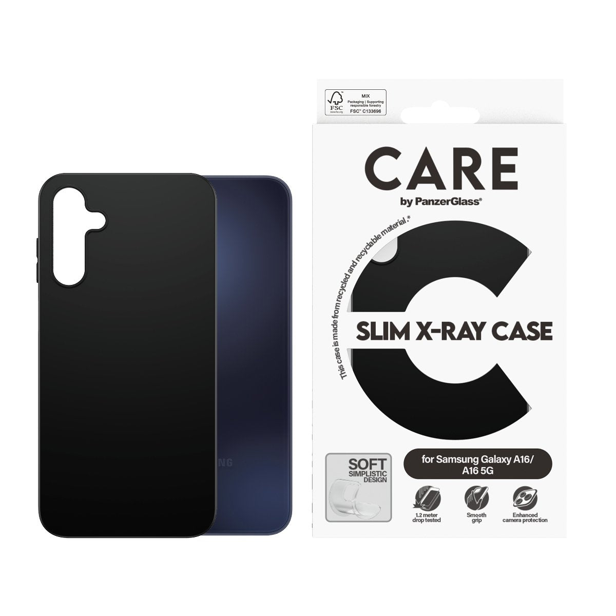 EAN 5715685015021 - PanzerGlass CARE™ by ® Case Black Samsung Galaxy A16 4G | A16 5G funda para teléfono móvil Negro imagen 2
