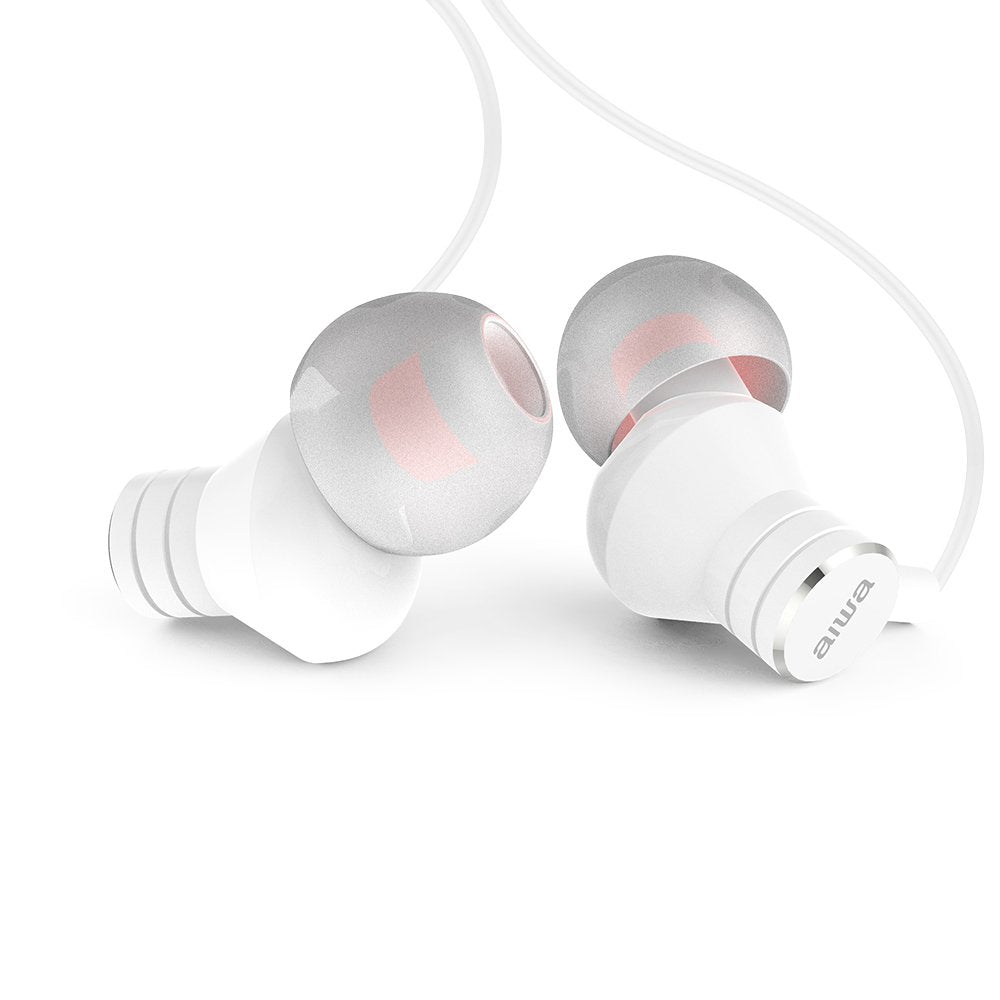 EAN 8435256897630 - Aiwa ESTM-50WT auricular y casco Auriculares Alámbrico Dentro de oído Llamadas/Música Blanco imagen 2
