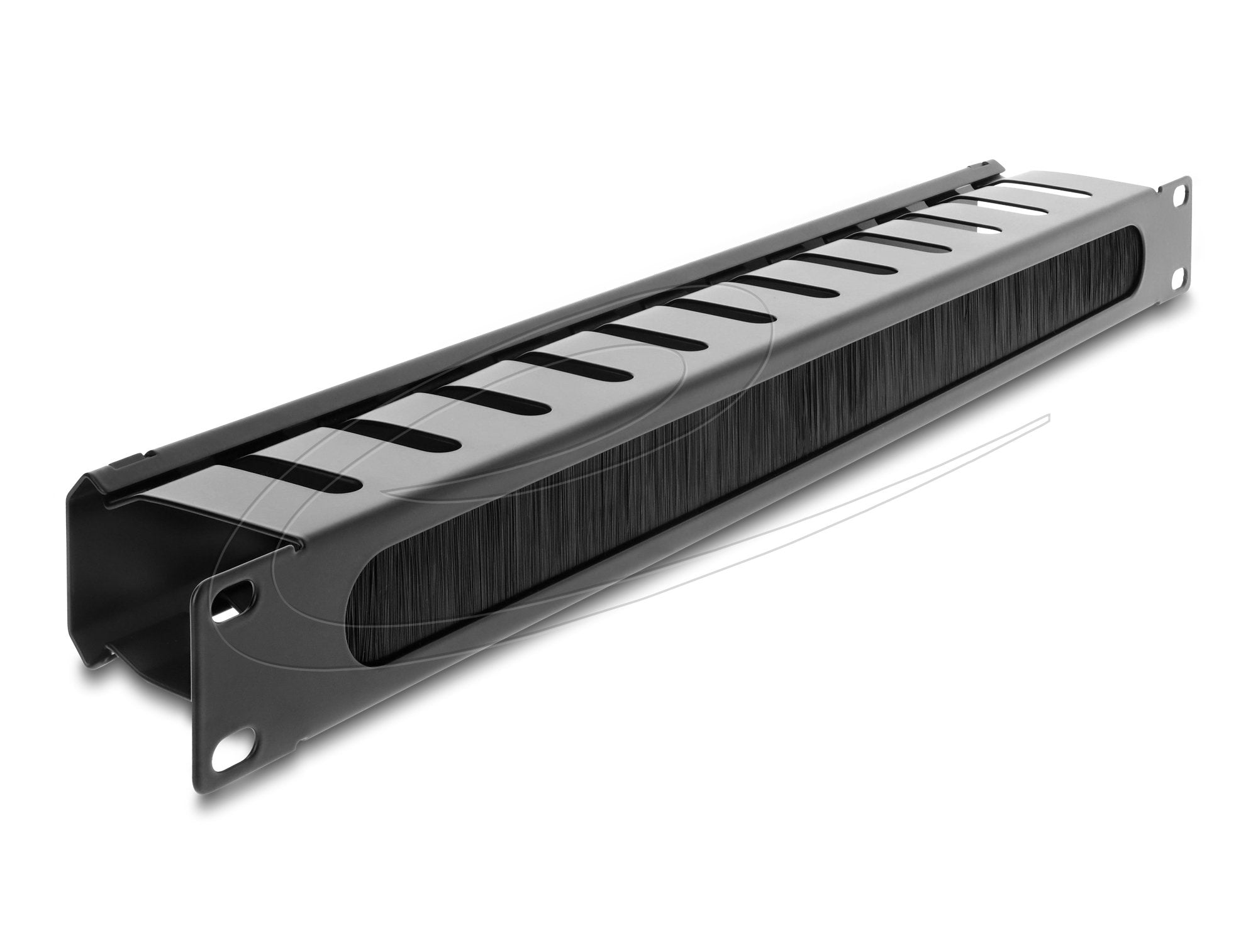 Delock 19? Cablemanagement Rangierpanel Mit Bürste 1 He Schwarz
