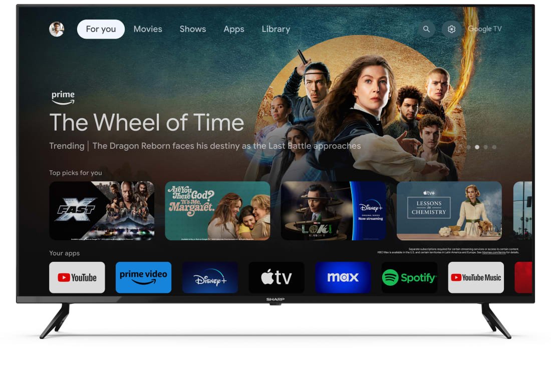 Televisor Sharp 50gl4060e (50") 4k Ultra Hd Smart Tv Wifi Negro