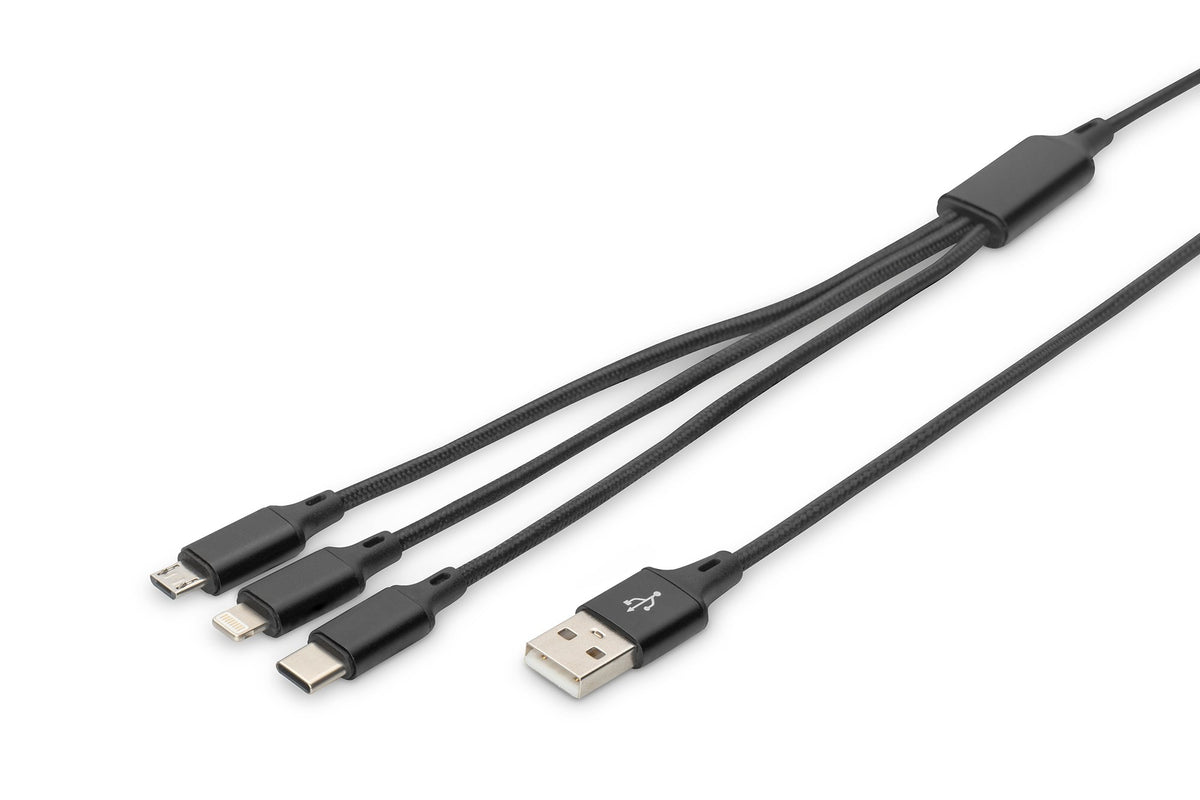 EAN 4016032467113 - Digitus AK-300160-010-S cable USB USB A USB C 10 W Negro imagen 1