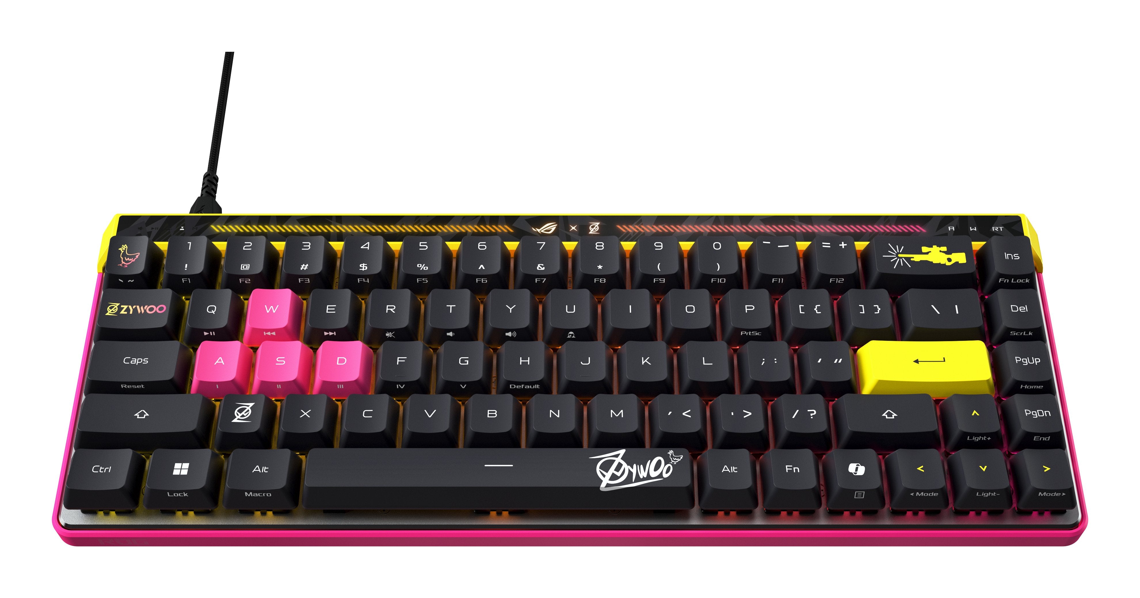 EAN 4711636189576 - ASUS ROG Falchion Ace HFX ZywOo Edition teclado Juego USB QWERTY Internacional de EE.UU. Negro imagen 6
