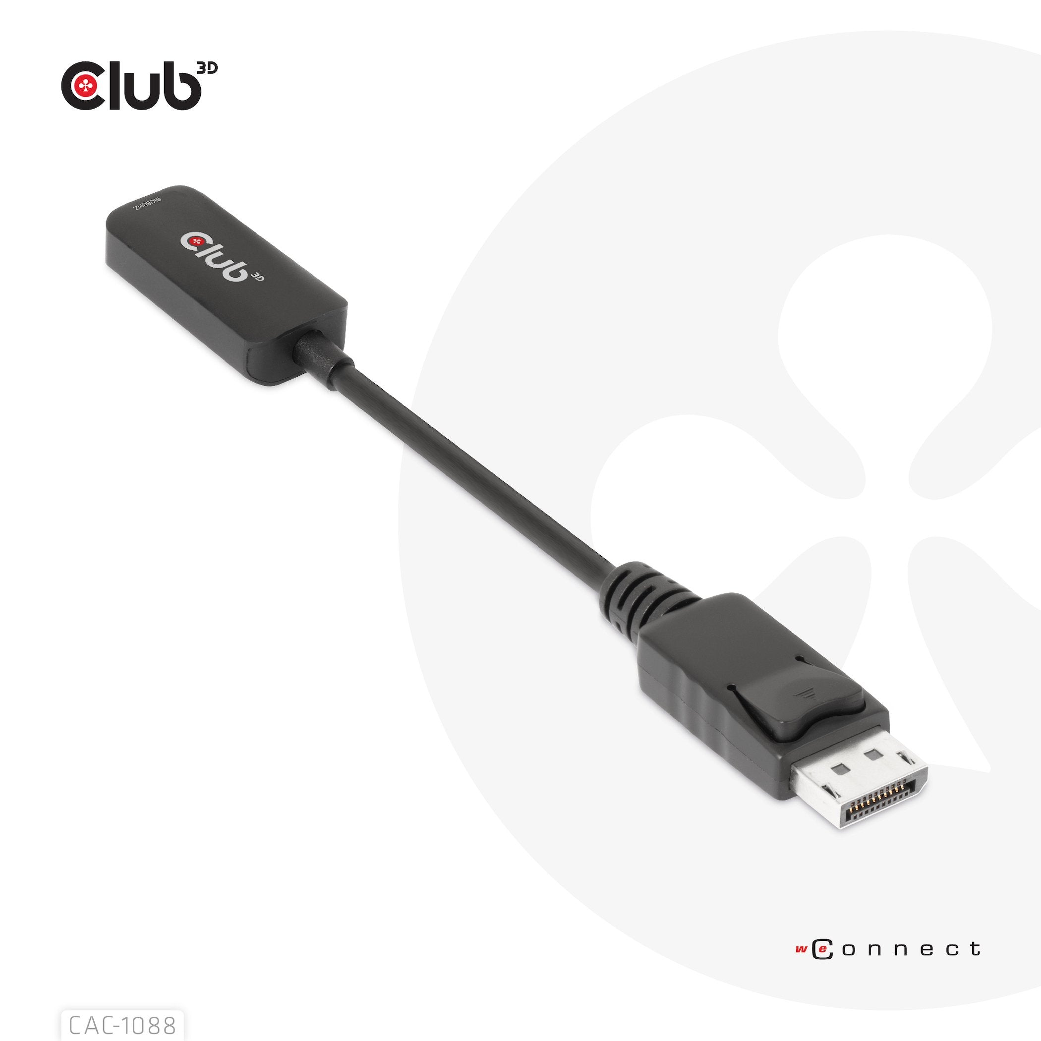 EAN 8719214472740 - CLUB3D CAC-1088 adaptador de cable de vídeo 0,21 m Negro imagen 6