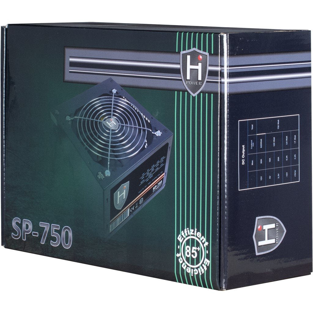 EAN 4260133125940 - Inter-Tech HIPOWER SP-750 unidad de fuente de alimentación 750 W 20+4 pin ATX ATX Negro imagen 4