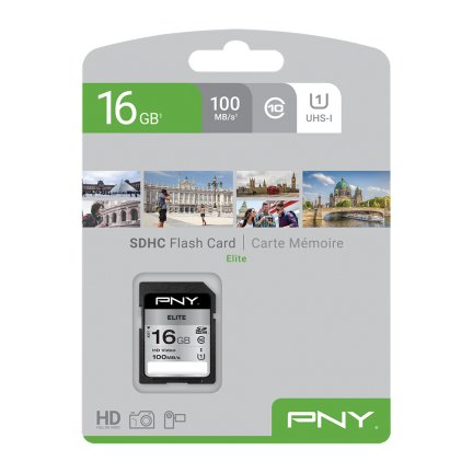 EAN 0751492625546 - PNY Elite 16 GB SDHC UHS-I Clase 10 imagen 1