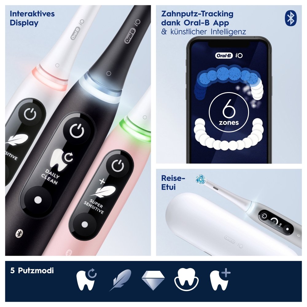 EAN 4210201445197 - Oral-B 445197 cepillo eléctrico para dientes Adulto Cepillo dental vibratorio Rosa, Blanco imagen 6