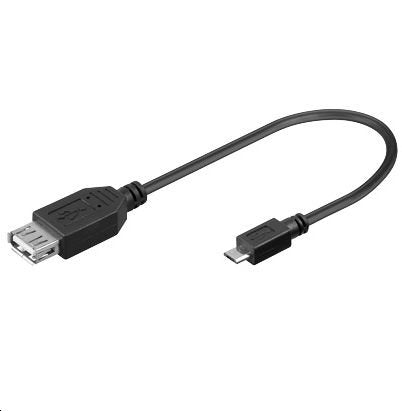 Microconnect Usbabmicro2 Cable Usb 0,2 M Usb 2.0 Usb A Micro-Usb B Negro
