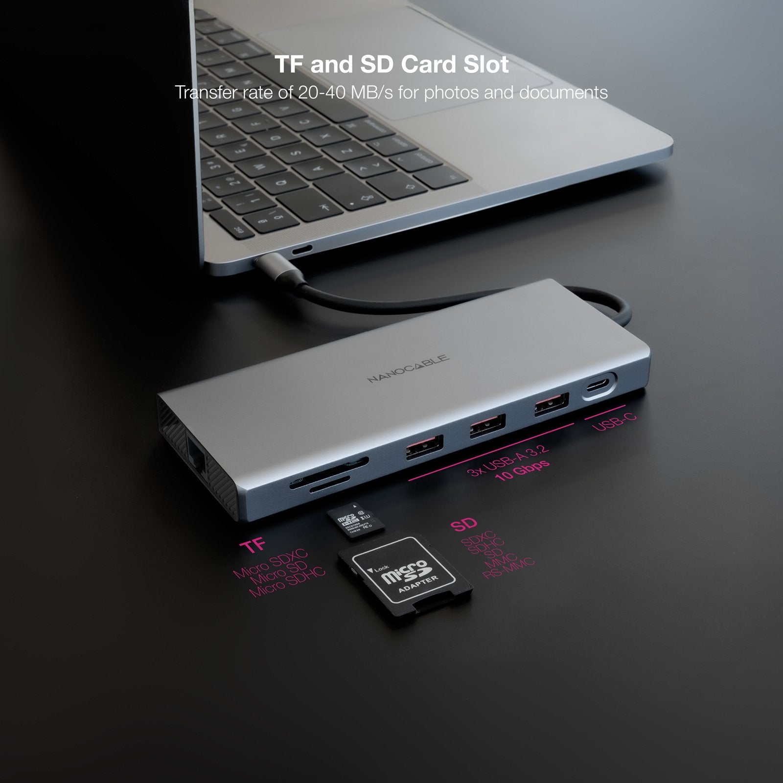 EAN 8433281015579 - Nanocable 10.16.4612 base para portátil y replicador de puertos Alámbrico USB 3.2 Gen 1 (3.1 Gen 1) Type- imagen 4
