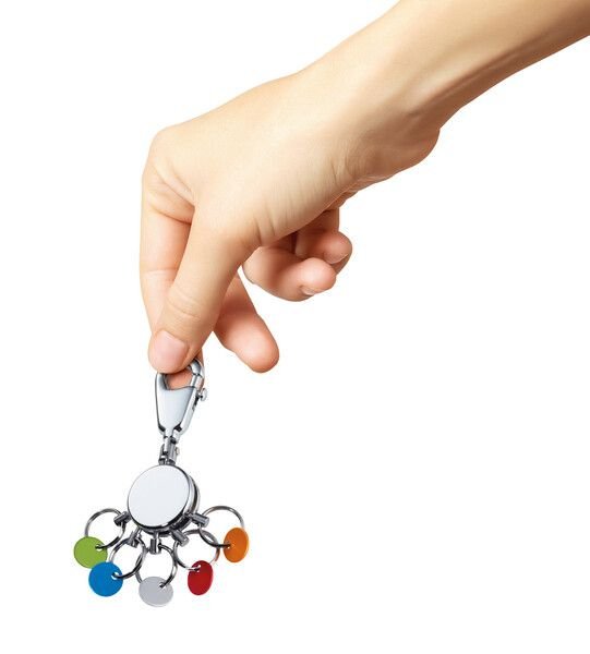 EAN 4024023112850 - TROIKA PATENT/Colour Llavero de anilla Multicolor, Plata imagen 4