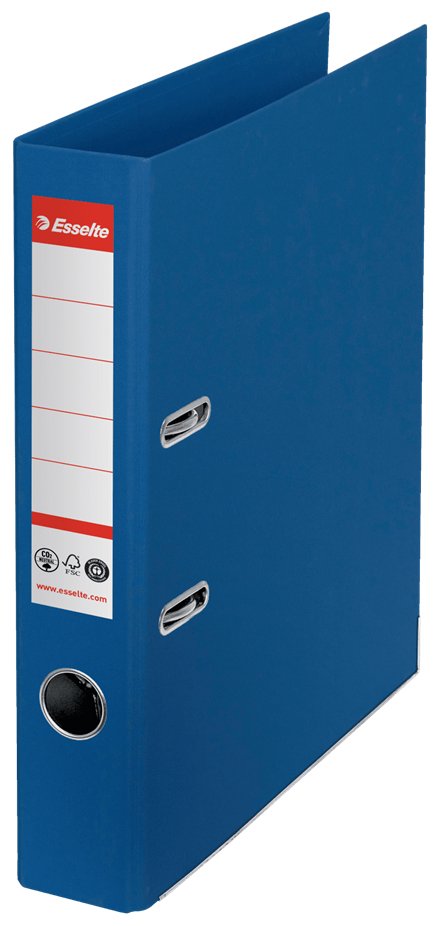 Esselte Archivador Palanca Nº1 Co2 Neutral A4 Cartón 100% Reciclado Lomo 50mm Azul Vivida