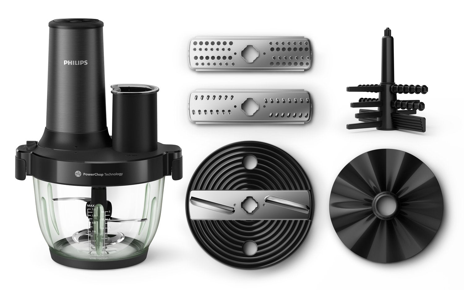 EAN 8720389066627 - Philips 5000 series HR1507/00 picadora eléctrica de alimentos 2 L 450 W Negro imagen 1