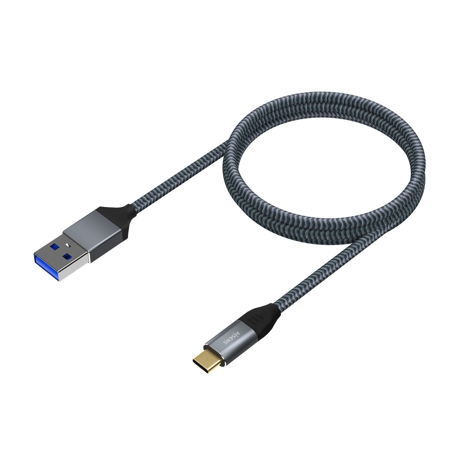 Aisens Cable Usb 3.1 Gen2 Aluminio 10gbps 3a - Tipousb-C/M-A/M - 1m - Gris