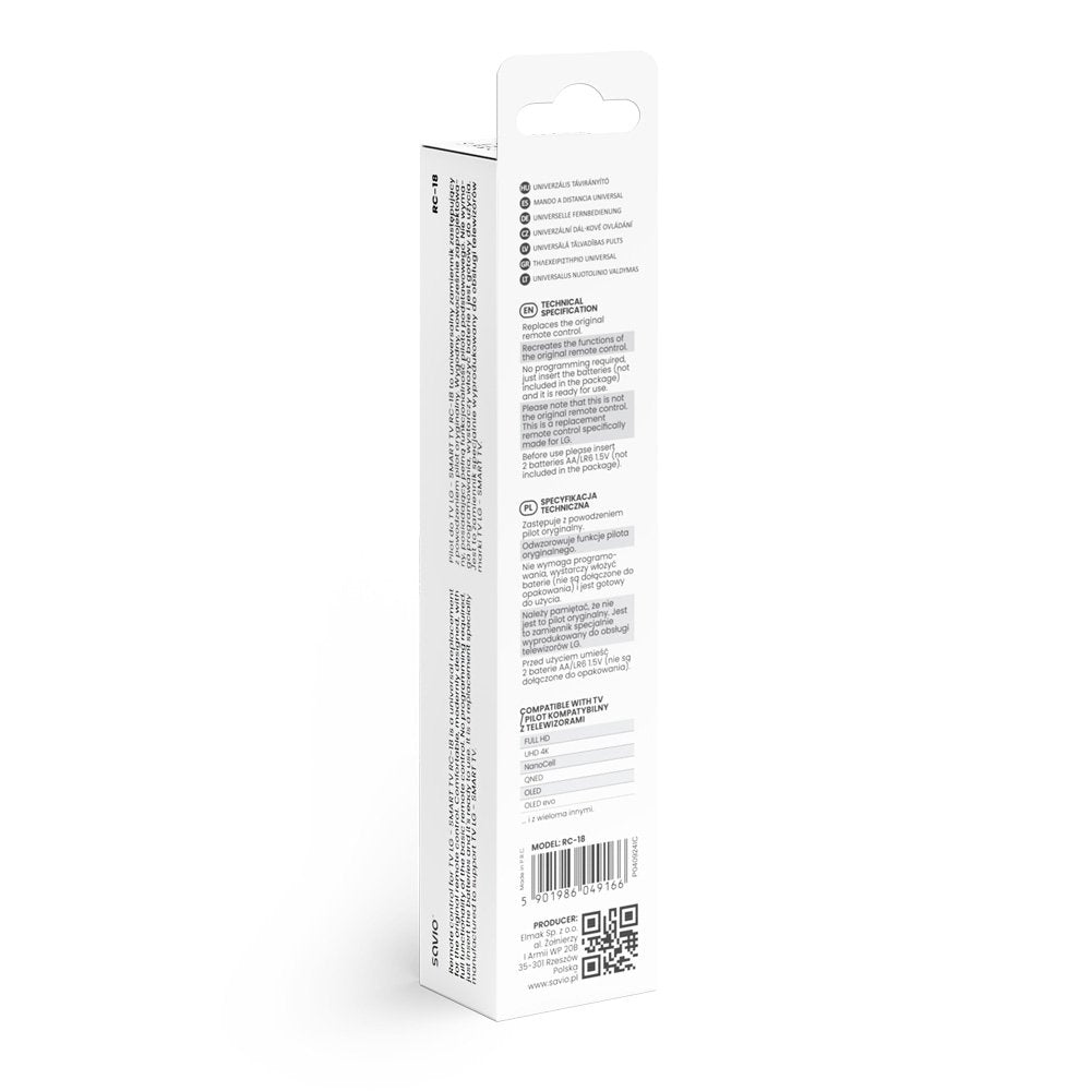 Mando Universal Savio Lg Rc-18
