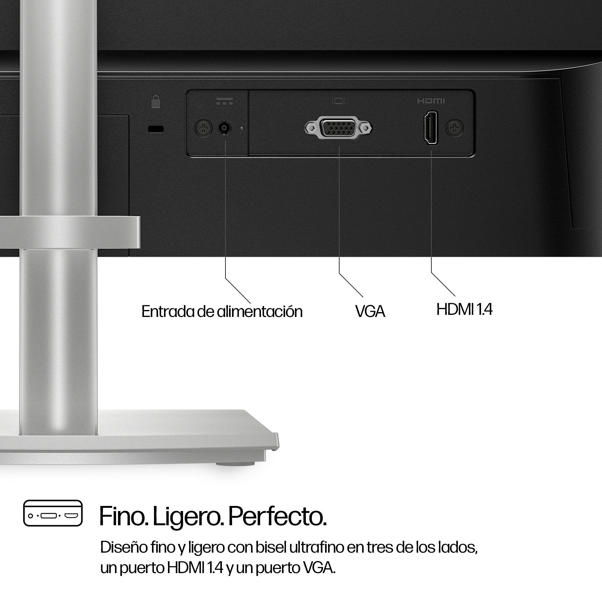 Monitor Hp Fhd Serie 5 De 23,8 " Y Altura Ajustable - 524sh