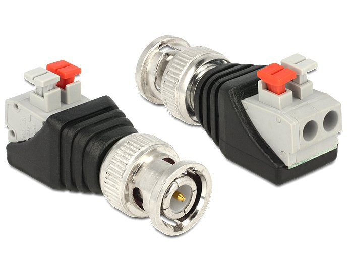 Delock Bloque De Terminales Adaptador Con Pulsador> Conector Bnc