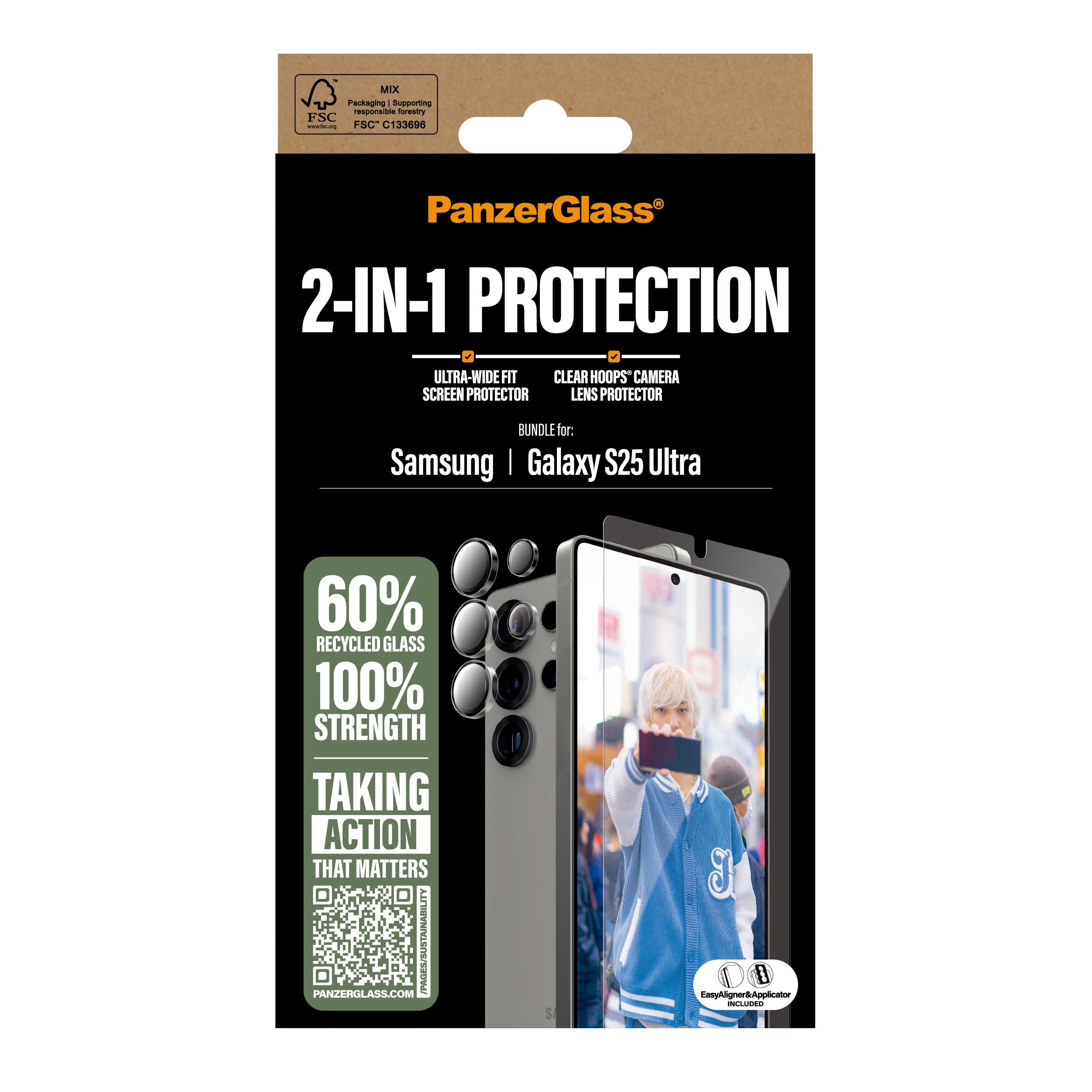 EAN 5715685019463 - PanzerGlass ® 2-in-1 Protection Bundle Samsung Galaxy S25 Ultra Protector de pantalla 1 pieza(s) imagen 3