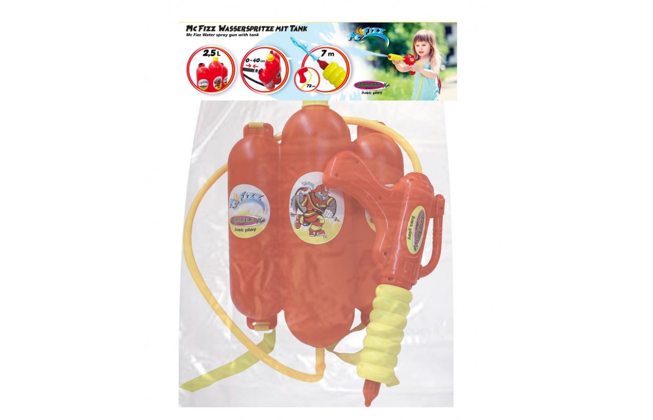 Jamara Mc Fizz Wasserspritze Con Tank Rucksack 2,5l