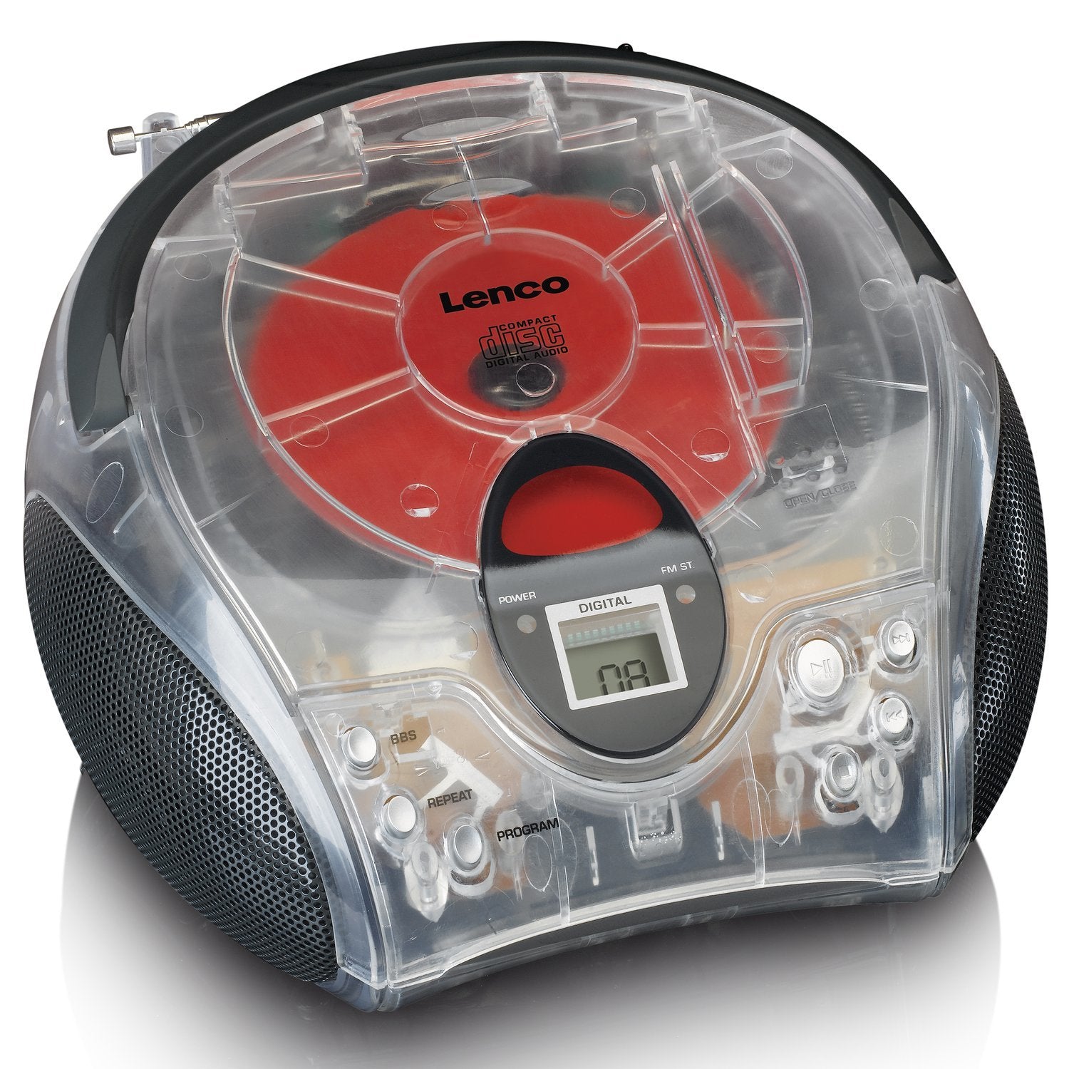EAN 8711902066255 - Lenco SCD-24TR radio Portátil Digital Transparente imagen 2