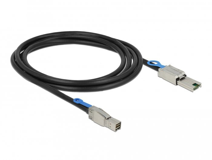 EAN 4043619835720 - DeLOCK 2m, Mini SAS HD SFF-8644 - Mini SAS SFF-8088 Negro imagen 2