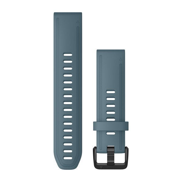 Garmin Ersatzarmband Quickfit20 Silikon Blau Schiefergrau