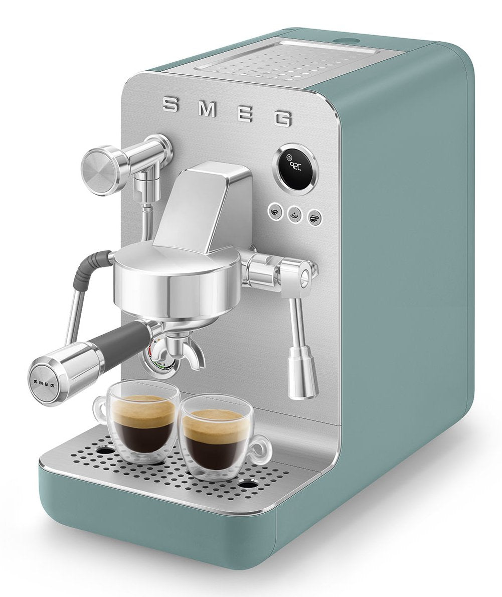 Smeg Espresso Coffee Machine Collection Emerald Green Emc02egmeu