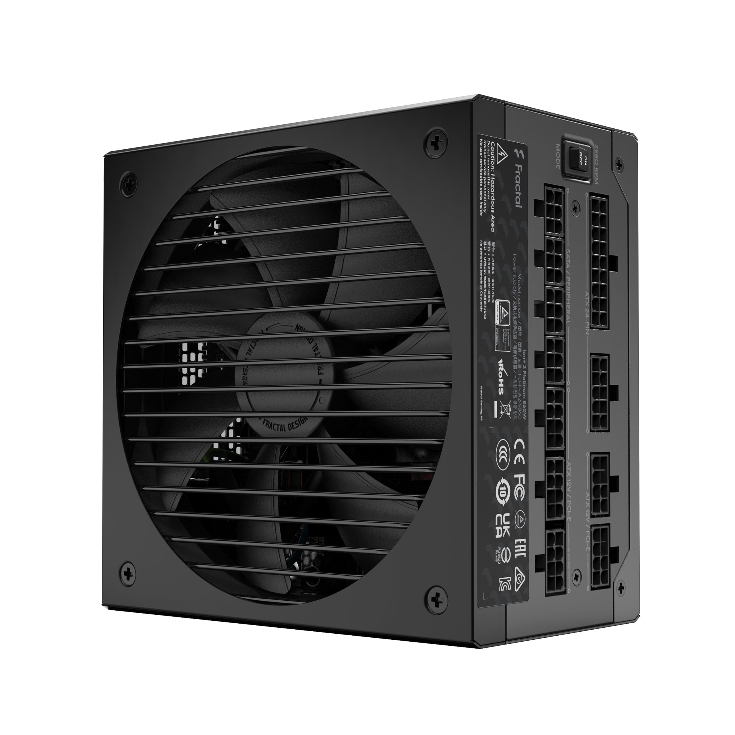 Fuente De Alimentacion Fractal Design Ion+ 2 Platinum 860w, Para Pc Fd-P-Ia2p-860-Eu