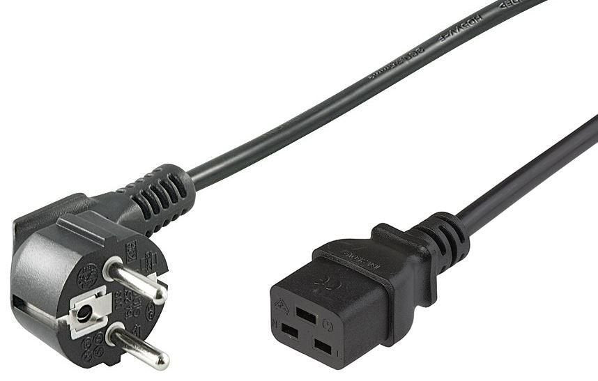 Microconnect Pe07719005 Cable De Transmisión Negro 0,5 M Cee7/7 C19 Acoplador