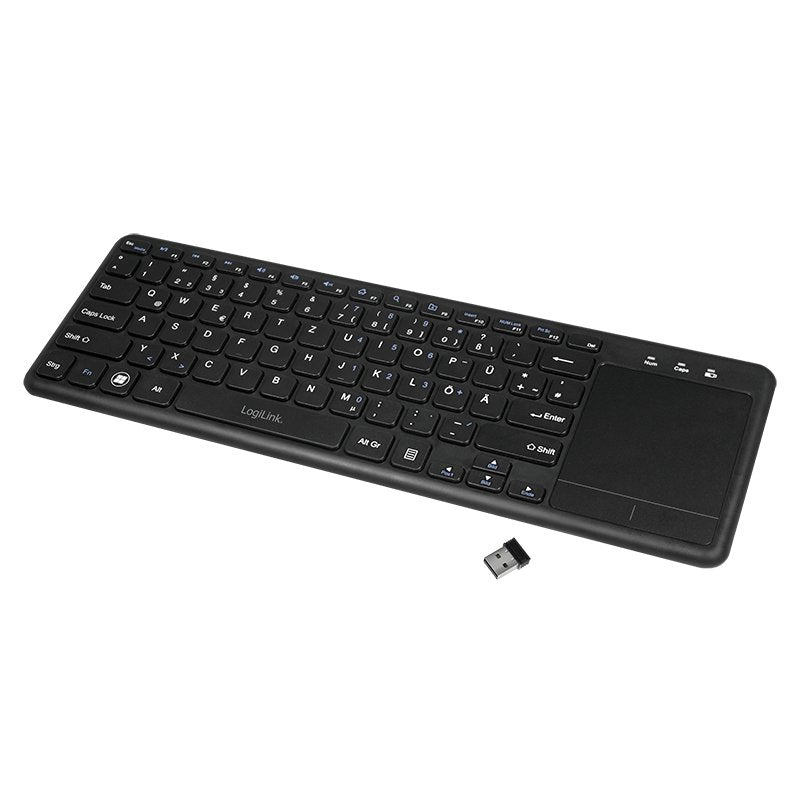 EAN 4052792055276 - LogiLink ID0188 teclado Hogar RF inalámbrico QWERTZ Negro imagen 1