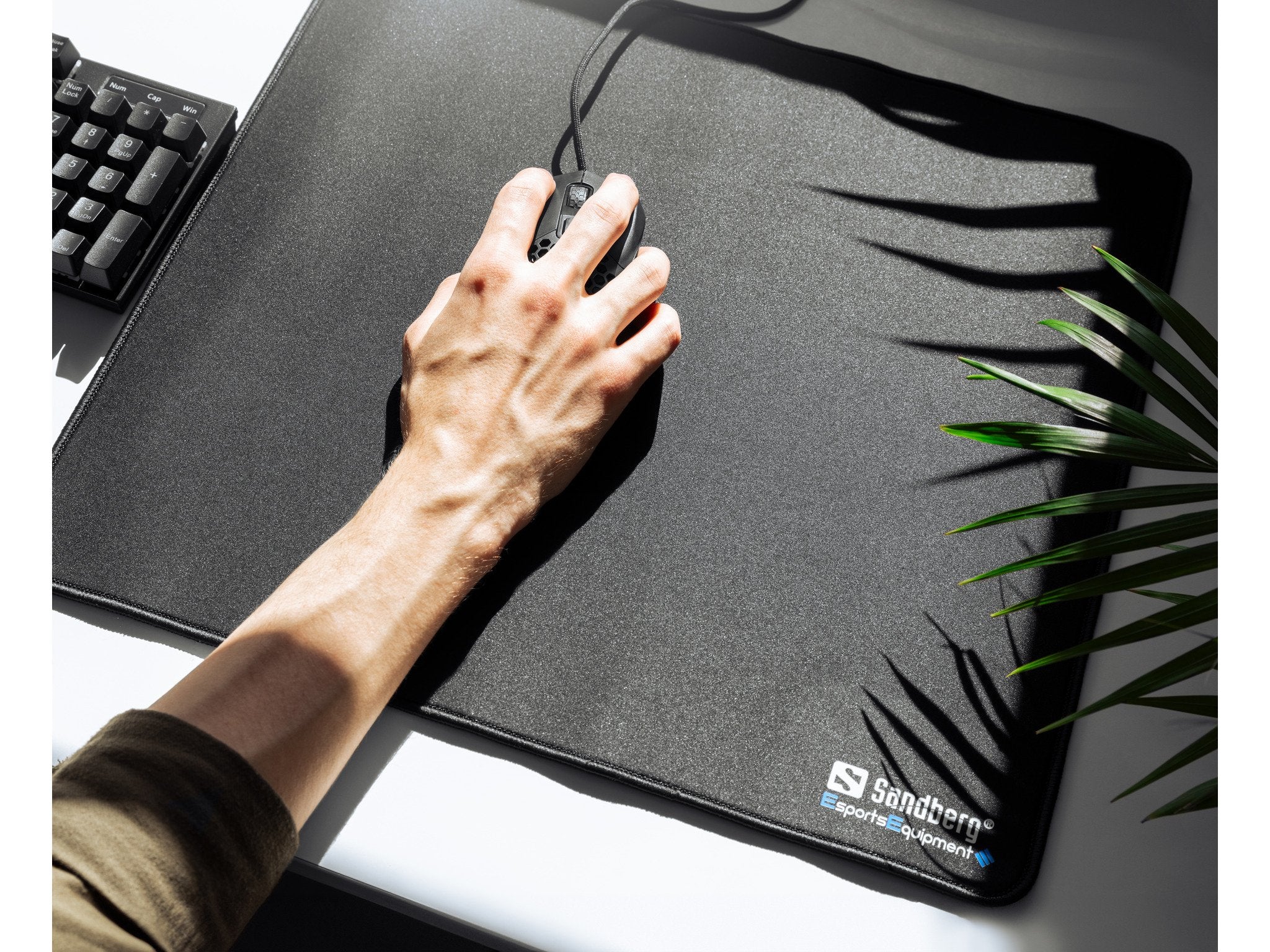 Alfombrilla De Raton Sandberg Gaming 45 X 40 Cm, Negro