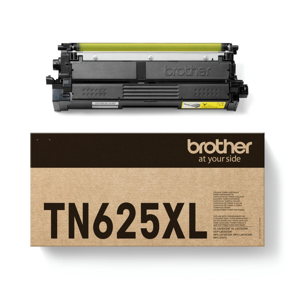 EAN 4977766843546 - Brother TN-625XLY cartucho de tóner 1 pieza(s) Original Amarillo imagen 1