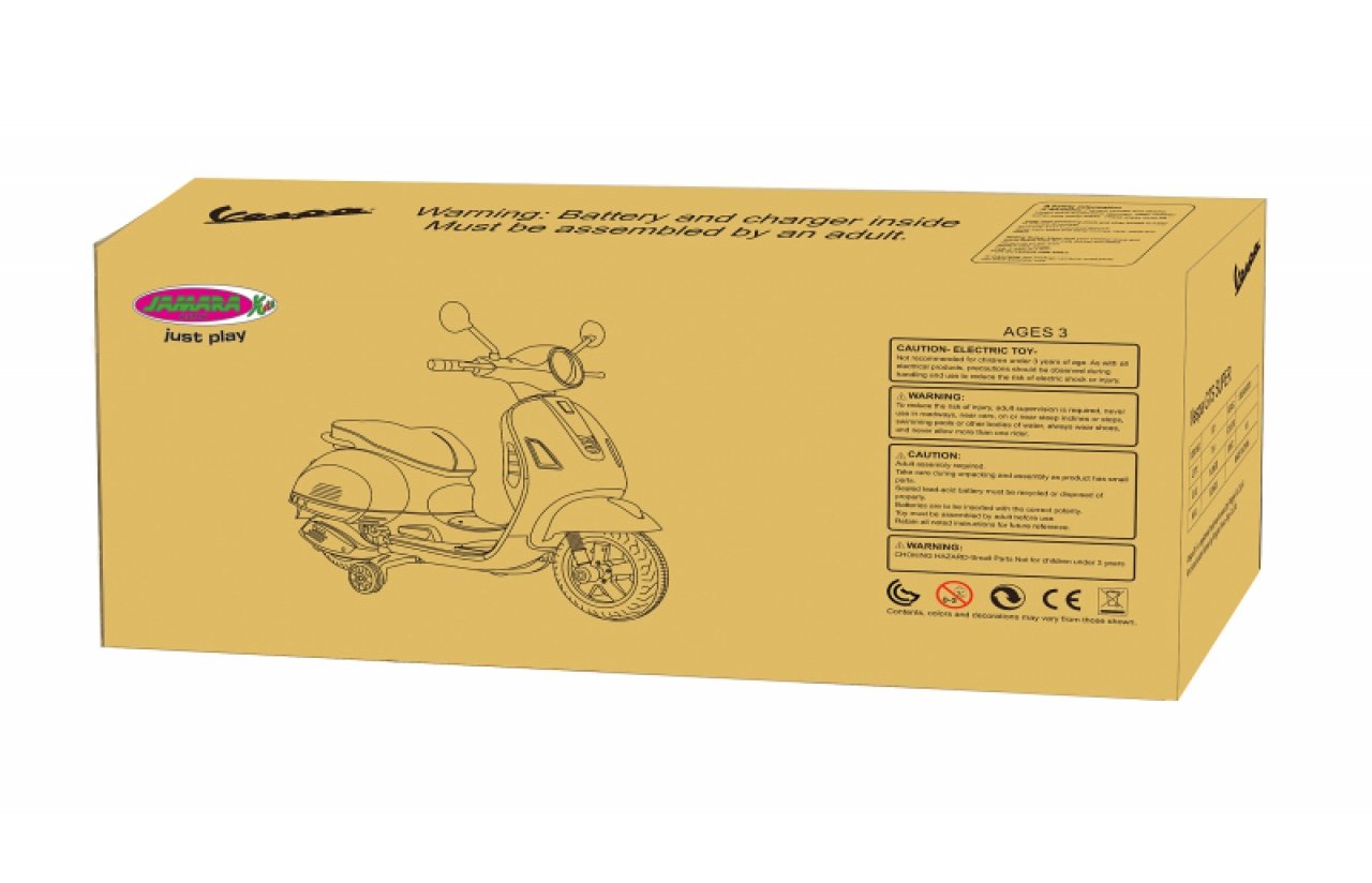 Jamara Ride-On Vespa Rojo 12v 3+