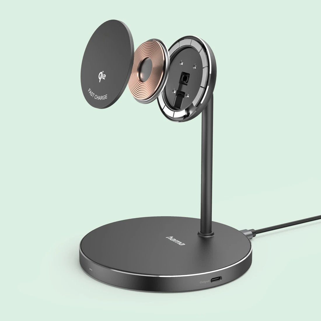 EAN 4047443536730 - Hama 00201737 cargador de dispositivo móvil Auriculares, Smartphone Negro USB Cargador inalámbrico Carga imagen 16