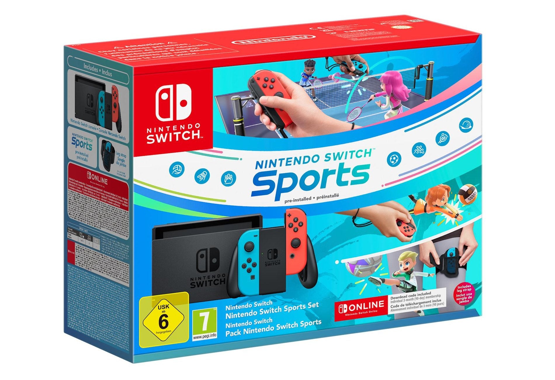 EAN 0045496453992 - Nintendo Switch Sports Set videoconsola portátil 15,8 cm (6.2") 32 GB Pantalla táctil Wifi Azul, Gris, Ro imagen 1