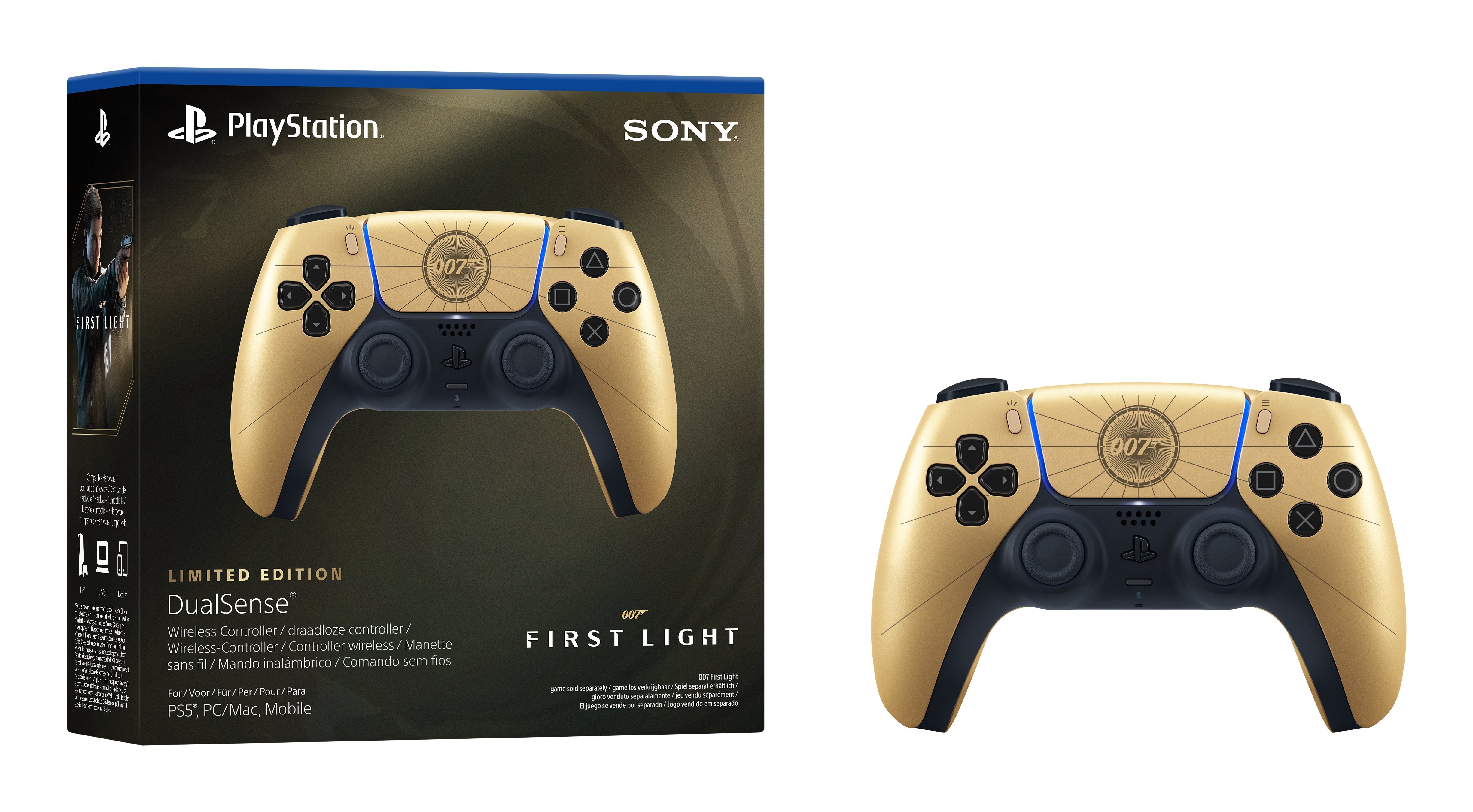 Sony Interactive Entertainment Dualsense Wireless-Controller - 007 First Light Limited Edition (Gold/Negro) 1000052021