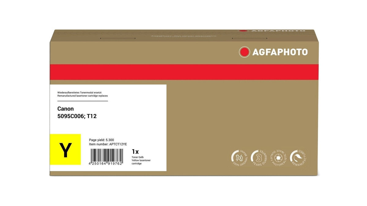 Agfa Photo Tóner Amarillo Aptct12ye 5300 Copias