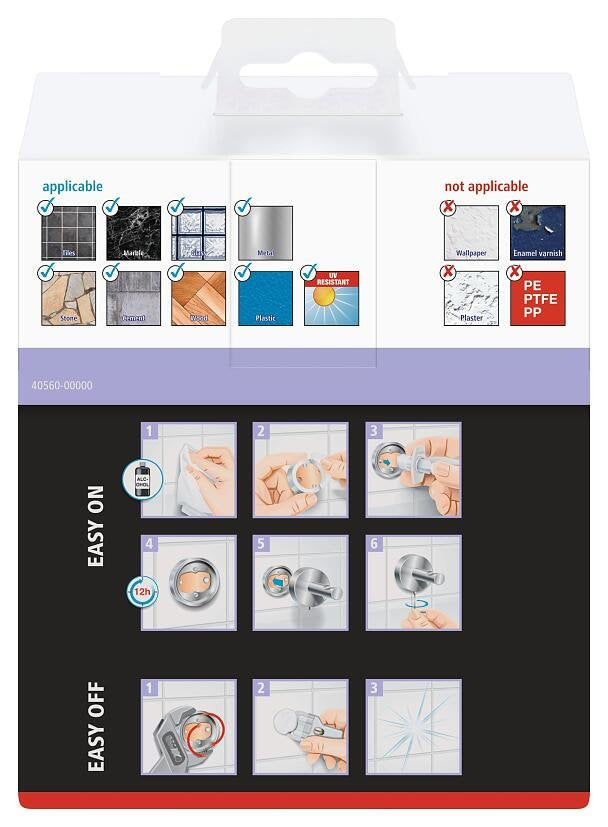 EAN 4063565127236 - TESA MOON BLACK Montado en pared Negro imagen 5