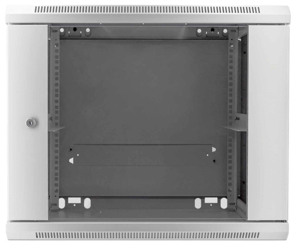 Intellinet Network Cabinet, Wall Mount (Standard), 9u, Usable Depth 500mm/Width 540mm, Gris, Assembled, Max 60kg, Metal & Glass Door, Back Panel, Removeable Sides, Suitable Also For Use On Desk Or Floor, 19",Parts For Wall Install (Eg