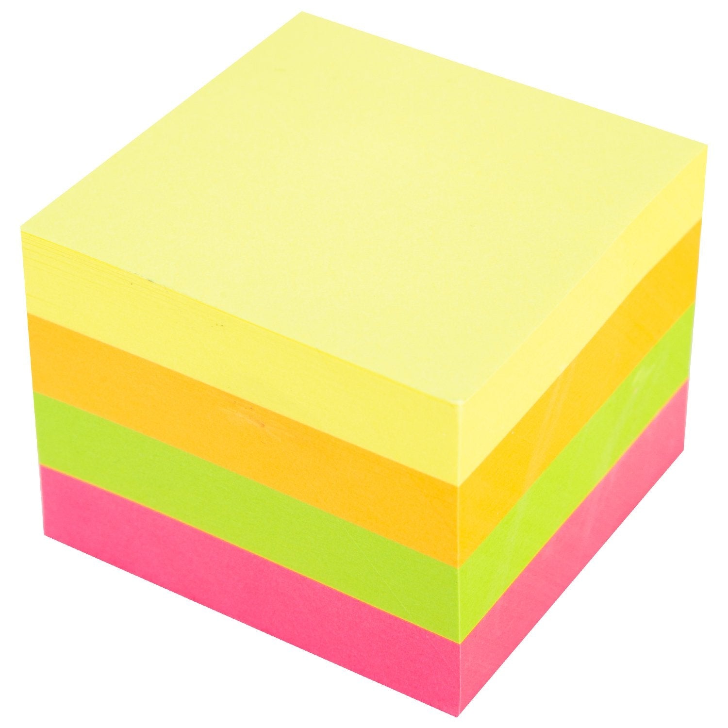Deli Cubo Notas 4x100h 51x51mm Colores Surtidos Neon