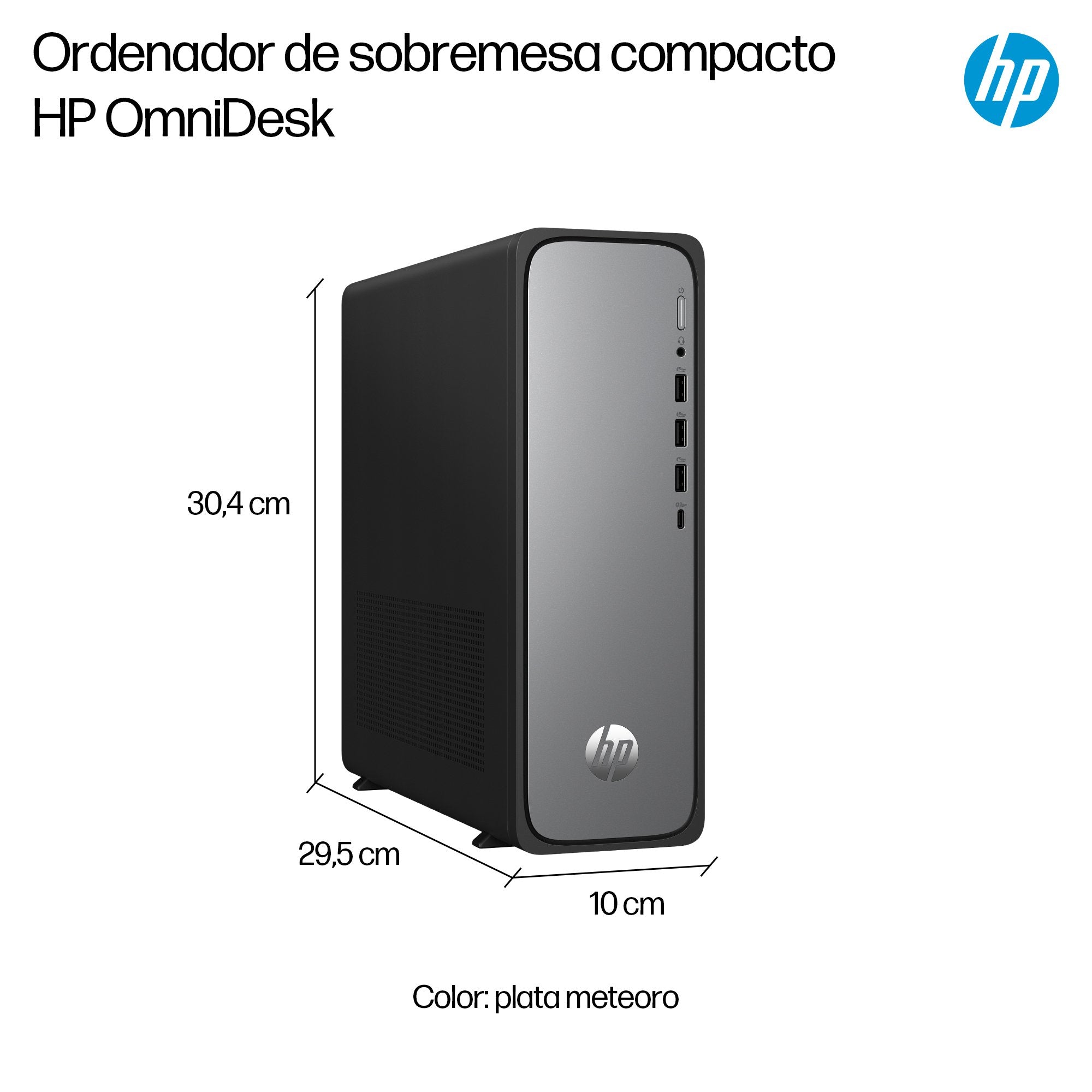 EAN 0821844691663 - HP OmniDesk Slim Desktop S03-0020ns PC Intel® Core™ i3 i3-14100 8 GB DDR5-SDRAM 512 GB SSD FreeDOS Torre imagen 3