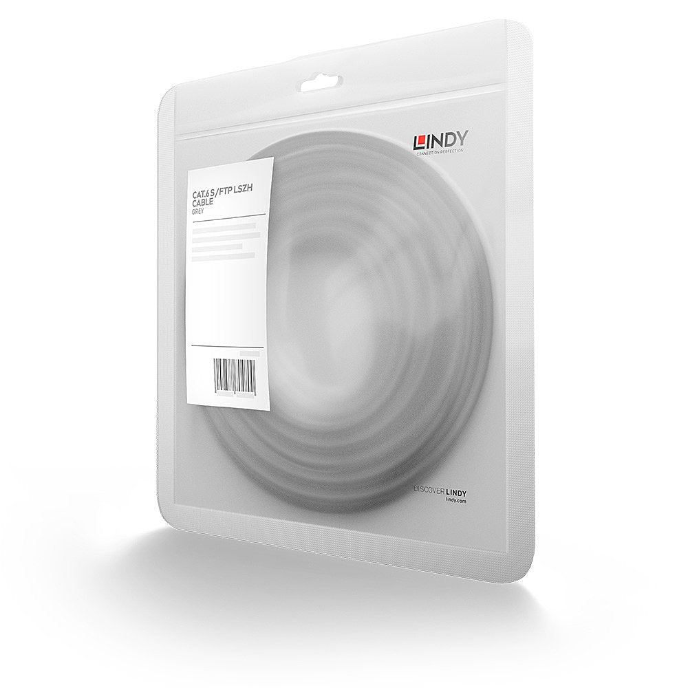 Lindy Cable De Red Cat6 Smp / S/Ftp Pimf Gris 50m