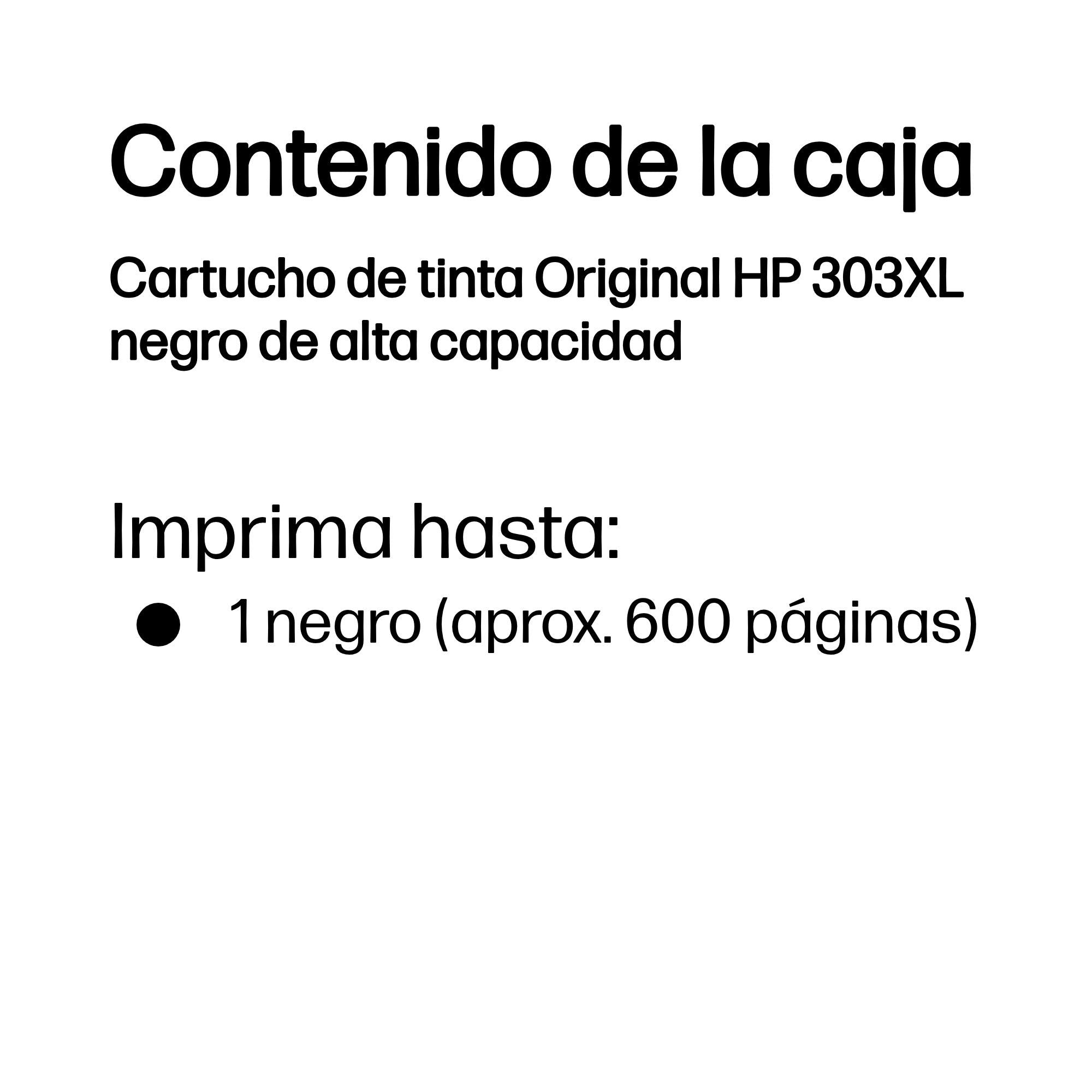 EAN 0199764694683 - HP 303XL High Yield Black Original Ink Cartridge cartucho de tinta 1 pieza(s) Alto imagen 3