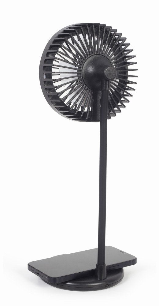 Ventilador De Sobremesa Con Lampara Y Cargador Inalambrico Ta-Wpc10-Ledfan-01