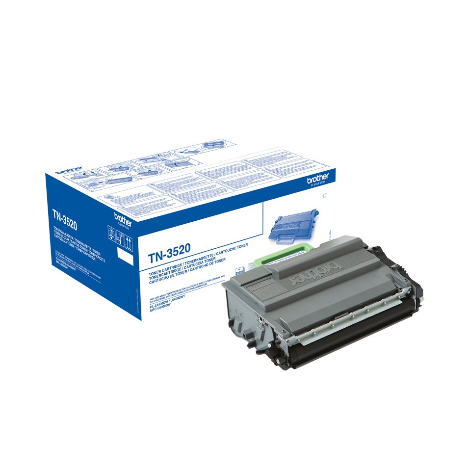 EAN 4977766755740 - Brother TN-3520P cartucho de tóner 1 pieza(s) Original Negro imagen 1