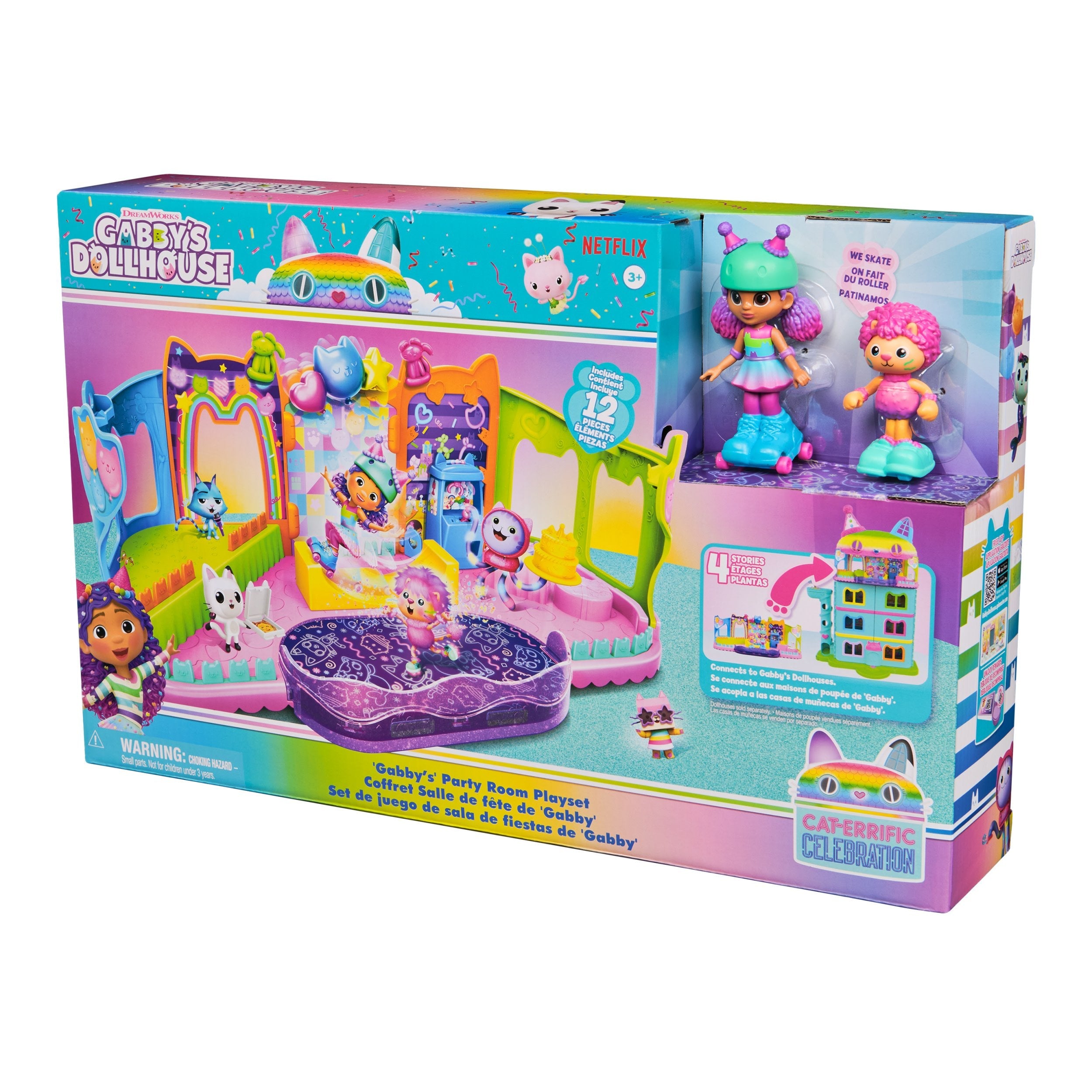 Spin Master Gabby'S Dollhouse Room Juego De Juegos - Attic De Parque De Skate, Figura De Juego 6069755