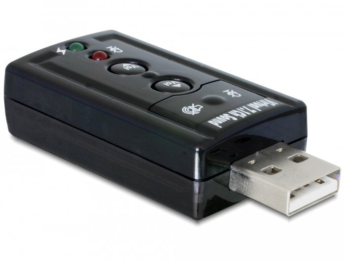 Delock Tarjeta De Sonido Externo Usb 2.0 Virtual 7.1 24bit 96khz