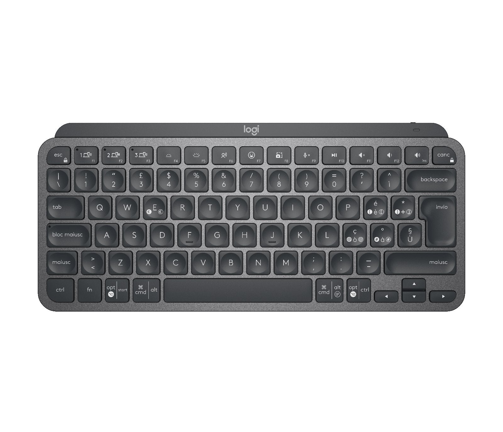 Mxkeys Mini Wrls Illuminated Kbwrls Graphite - Ita - Mediter