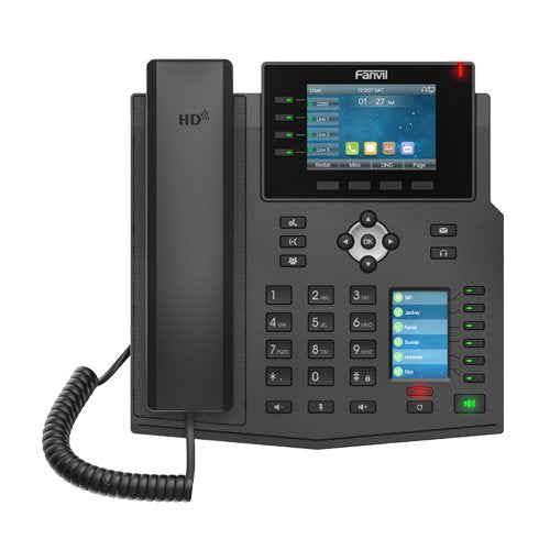 EAN 6937295601947 - Fanvil X5U teléfono IP Negro 16 líneas LCD Wifi imagen 2