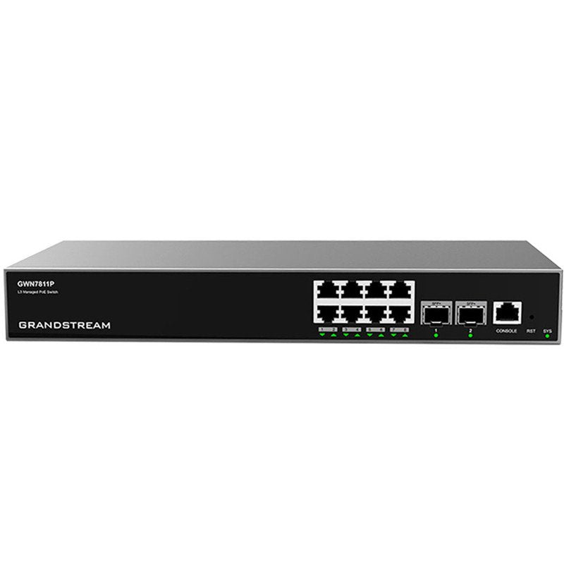 Grandstream Networks Gwn7811p Switch Gestionado L3 Gigabit Ethernet (10/100/1000) Energía Sobre Ethernet (Poe) Gris