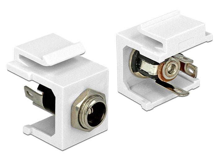 Delock Keystone Dc 5,5 X 2,1mm Hembra > Conexión De Soldadura