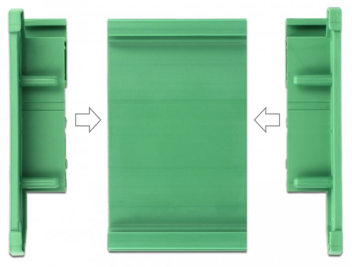 Platinenhalterung (72 Mm) Für Hutschiene 25 Cm Lang